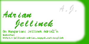 adrian jellinek business card